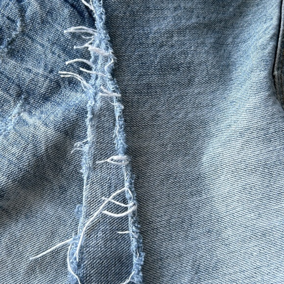 🌻4/$20 Madewell Distressed Bleached Cotton Jean Shorts Size 29 - Picture 15 of 16